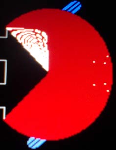 Figure 3 : Pulmonary circulation Action.Some of the ECG wave simulations are shown in the figure4and figure5. The parameters are feed to the software to obtain the resultant waveform. In the lab some of the collected electrocardiogram data is fed to the software. A DDL algirithm is implemented to plot the pixel elements on the grid lines. The grid lines are very useful in analysing the waveform. On x-axis each division is equal to 0.04sec and on y-axis each division is equal to 0.1mv.In figure5the grid lines are removed and can be recorded on paper.