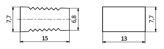 Figure 3 : Electron microscope: bone/glass-ceramics active interface (1992) Figure 3 Histological cross-section of the interface between BAS-O glass-ceramics and newly created bone tissue 6 years after the implantation (original magnification 200x, stained with toluidine blue). The image demonstrates direct connection of the implant surface with bone tissue without intermediary layer of fibrous tissue.Implant surfaces that face the vertebral bodies have small indentations of 1mm high. They are intended to secure a firm fixation immediately after the surgery before the fusion due to chemical bond occurs. During the insertion the implant had to be protected from a contact with the metal because of the risk of a damage. We used instruments covered with rubber for handling the implant.