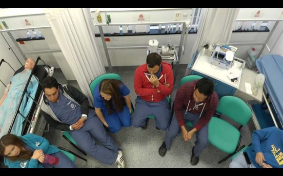 Figure 5: Photograph of students of the focal group located in a manner assigned by the researcher to obtain data collection III.