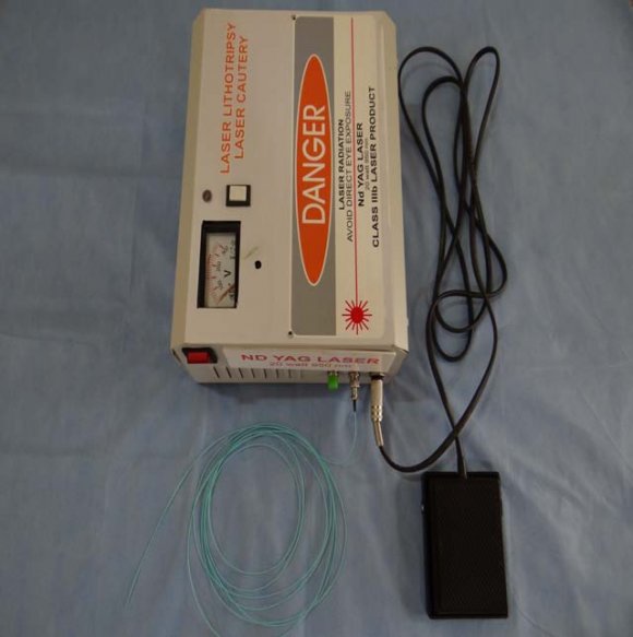 Photo 3: Laser diode coupled with 0.1 mm optical fiber