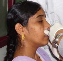 1989 and Gomes et al. 2008)). These results were compared with the geometry obtained from the CT scans. Terheyden et al. validated the results obtained from the AR using the 3D reconstructed images from the CT scans (Terheyden et al. 2000). Xi et al. The use CT scans of a volunteer to construct the realistic model for the respiratory tract (Xi et al. 2008) considering the variations in the cross-section for various portions of the respiratory tract and the mesh generation along with different mesh types is a complex task . Cheng et al. measured the characteristics of the oral cavity until the trachea (Cheng et al. 1997). These characteristics were then related to the dimensionless parameters to study the ultrafine particulate deposition. Adult-Nasal-Oral-Tracheal head airway cast was used in the study to generate the model. Sampson et al. describe about the optical coherence tomography (OCT) in lieu of the CT or MRI scans. The airway dimensions have been verified against that obtained from X-ray or CT scan. Experiments were also conducted to measure the volume and nasal crosssectional area at different points along the nasal tract. AR was used for this particular test (Mohebbi et al. 2008). The lateral cephalometric radiographs methodology is also used in determining the airway characteristics (Malkoc et al. 2005). This test provides only the 2D images of the nasopharynx. The CT scans were used to study the nasal cavity characteristics and the airway dynamics respectively and Tang et al. suggests some of the possible simulation techniques depending upon the type of flow (Tang et al. 2004 and Ertbruggen et al. 2005). Summarizing the above used methodologies we can infer that the most widely used methods are namely CT Scans, MRI, AR to determine the size and shape of the human respiratory tract. The Study conducted by the NIOSH is completely focused on the external face features to Volume XIII Issue II Version I