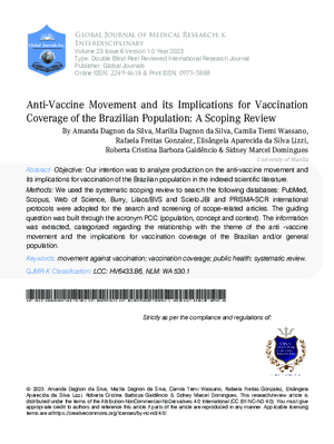 Anti-Vaccine Movement and its Implications for Vaccination Coverage of the Brazilian Population: A Scoping Review