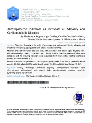Anthropometric Indicators as Predictors of Adiposity and Cardiometabolic Diseases
