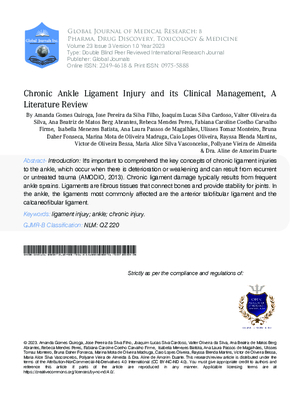 Chronic Ankle Ligament Injury and its Clinical  Management, A Literature Review