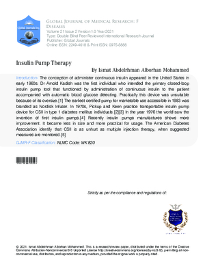 Insulin Pump Therapy