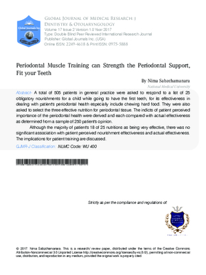 Periodontal Muscle Training can Strength the Periodontal Support,Fit your Teeth