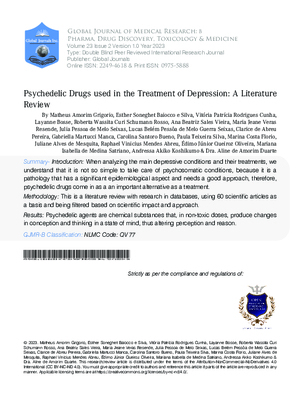 Psychedelic Drugs used in the Treatment of Depression: A Literature Review