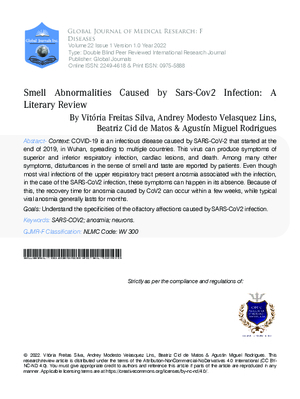 Smell Abnormalities Caused by Sars-Cov2 Infection:  A Literary Review