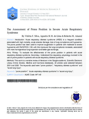 The Assessment of Prone Position in Severe Acute Respiratory  Syndrome