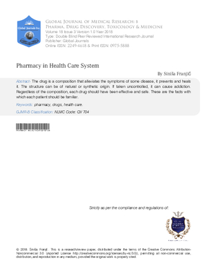 Pharmacy in Health Care System