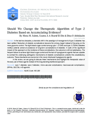 Should we Change our Therapeutic Management of Type 2 Diabetes based on Accumulating Evidence?