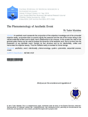 The Phenomenology of Aesthetic Event