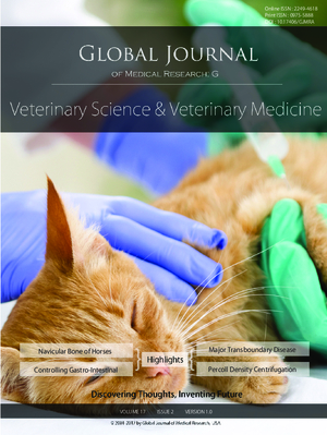 GJMR-G Veterinary Science and Veterinary Medicine: Volume 17 Issue G2