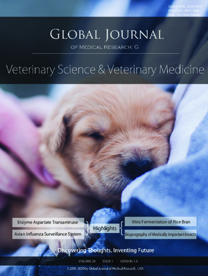 GJMR-G Veterinary Science and Veterinary Medicine: Volume 20 Issue G1