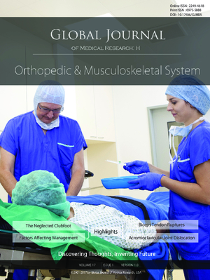 GJMR-H Orthopedic and Musculoskeletal System: Volume 17 Issue H1