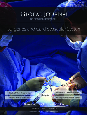 GJMR-I Surgeries and Cardiovascular System: Volume 19 Issue I2