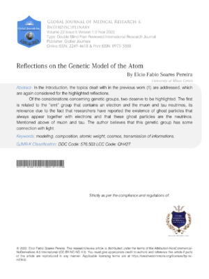 Reflections on the Genetic Model of the Atom