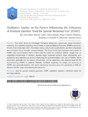 Qualitative Studies on the Factors Influencing the Utilisation of Products Labelled