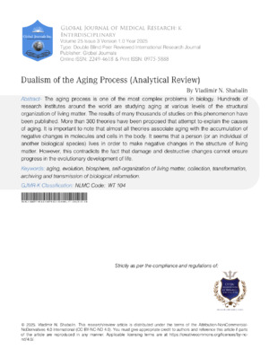 Dualism of the Aging Process (Analytical Review)