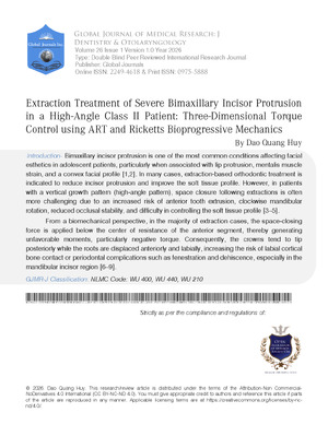 Extraction Treatment of Severe Bimaxillary Incisor Protrusion in a High-Angle Class II Patient: Three-Dimensional Torque Control Using ART and Ricketts Bioprogressive Mechanics