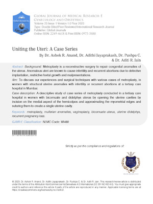 Uniting the Uteri: A Case Series
