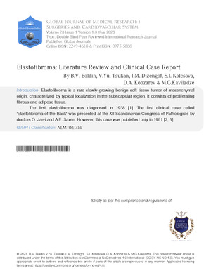 Elastofibroma: Literature Review and Clinical Case Report