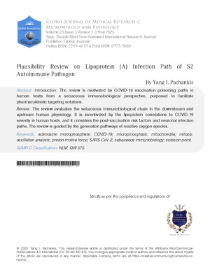 Plausibility Review on Lipoprotein(a) Infection Path of S2 Autoimmune Pathogen