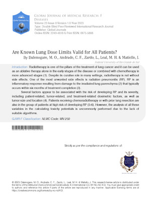 Are Known Lung Dose Limits Valid for all Patients
