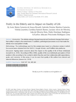 Frailty in the Elderly and its Impact on Quality of Life