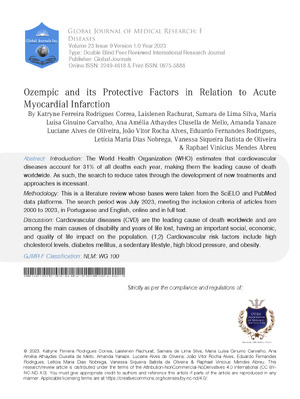 Ozempic and its Protective Factors in Relation to Acute Myocardial Infarction