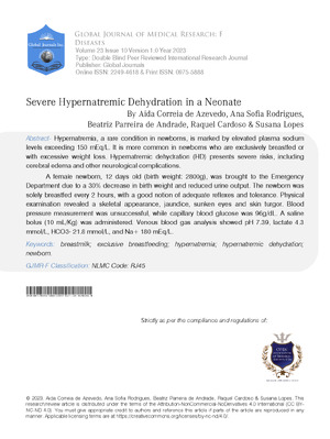 Severe Hypernatremic Dehydration in a Neonate