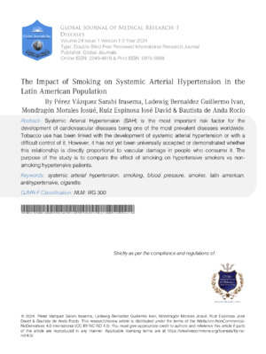The Impact of Smoking on Systemic Arterial Hypertension in the Latin American Population