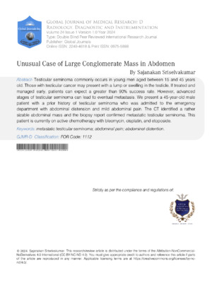 Unusual Case of Large Conglomerate Mass in Abdomen