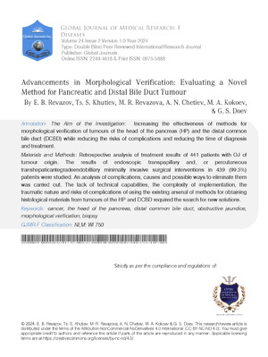 Advancements in Morphological Verification: Evaluating a Novel Method for Pancreatic and Distal Bile Duct Tumour