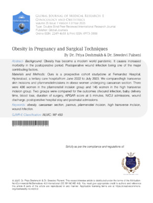 Obesity in Pregnancy and Surgical Techniques